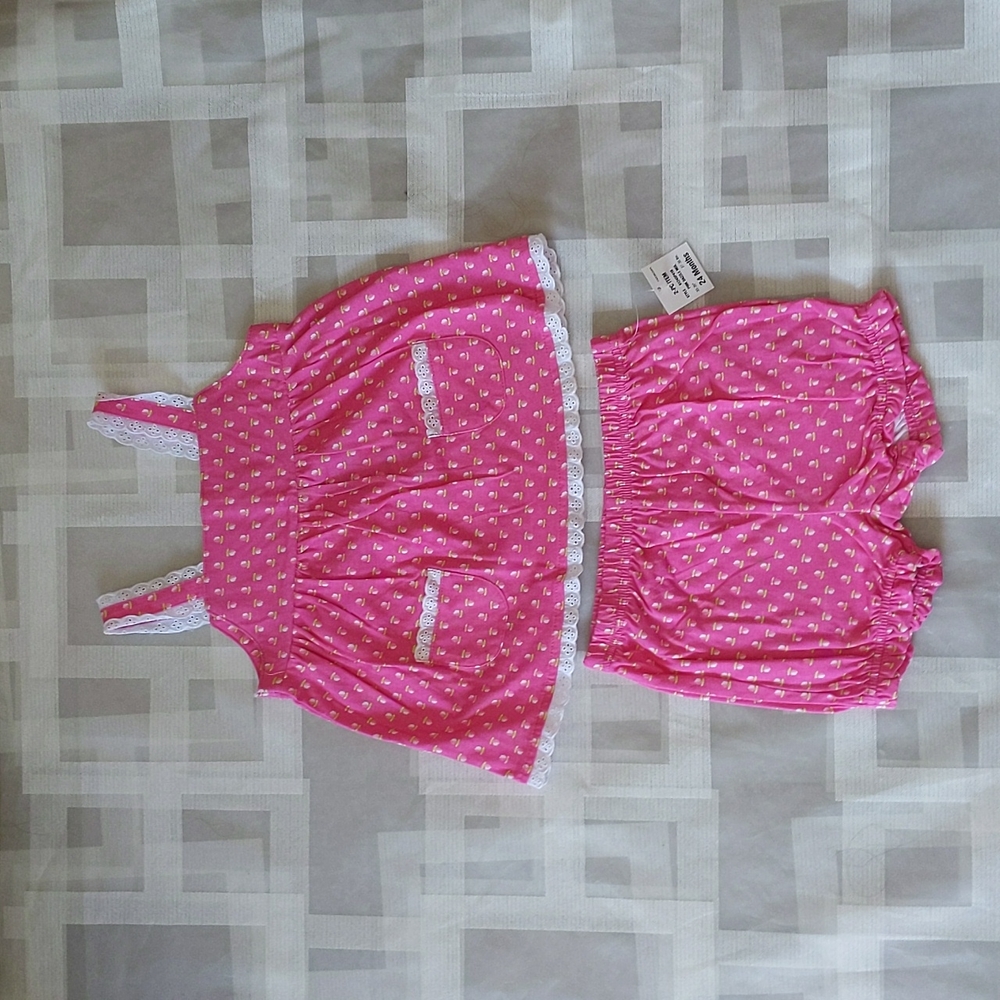 First impressions Baby girl 2piece set size 24 months.